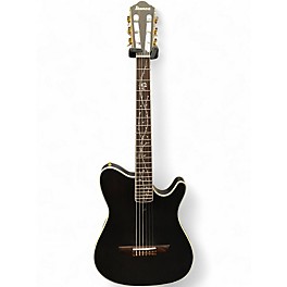 Used Ibanez TOD10N-TKF Black Classical Acoustic Electric Guitar