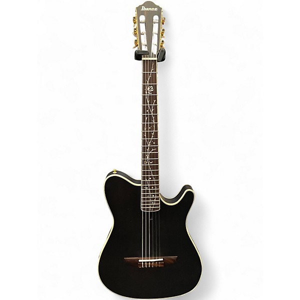 Used Ibanez TOD10N-TKF Black Classical Acoustic Electric Guitar