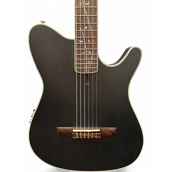 Used Ibanez TOD10N-TKF Black Classical Acoustic Electric Guitar