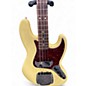 Used 2015 Fender Fender Deluxe Active Jazz Vintage White Electric Bass Guitar