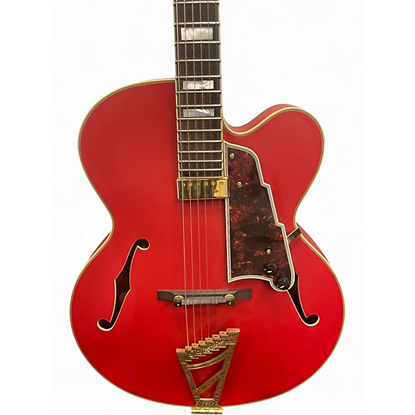 Used D'Angelico DLX EXL1 Dakota Red Hollow Body Electric Guitar