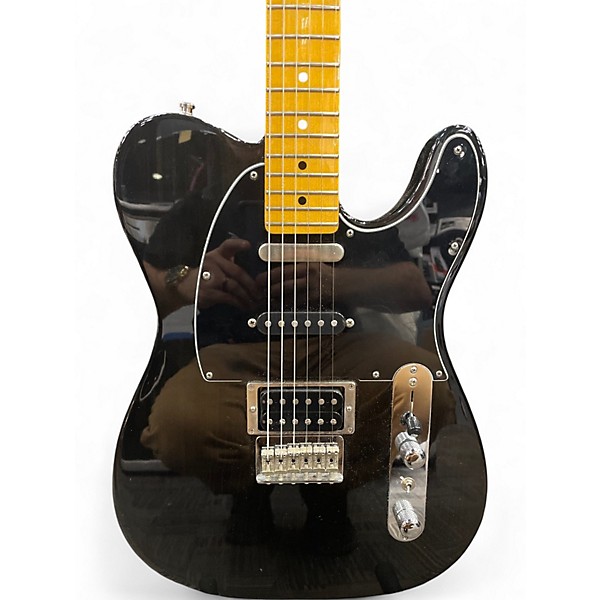 Used Fender Modern Player Telecaster Plus Black Solid Body Electric Guitar