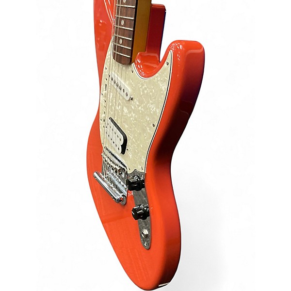 Used 2021 Fender Jagstang Fiesta Red Solid Body Electric Guitar