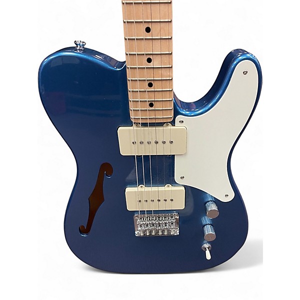 Used 2022 Squire paranormal cabronita thinline blue Solid Body Electric Guitar