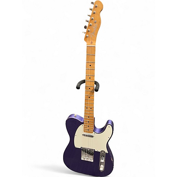 Used Fender Road Worn 1950S Telecaster Purple Solid Body Electric Guitar