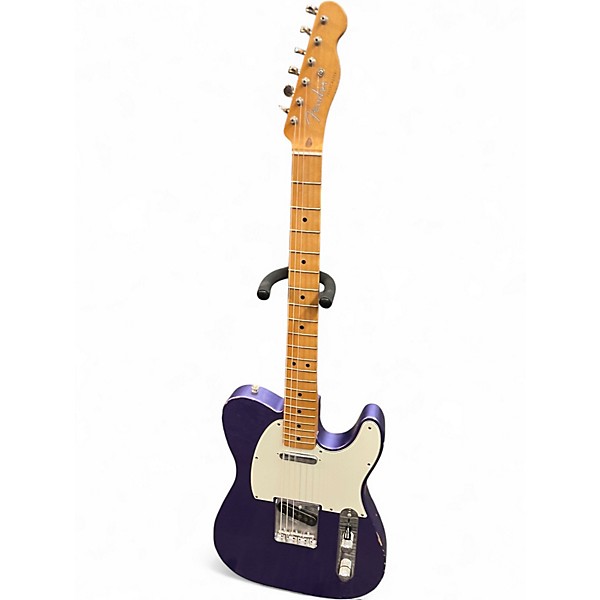 Used Fender Road Worn 1950S Telecaster Purple Solid Body Electric Guitar