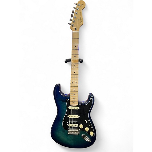 Used Fender Player Stratocaster HSS Plus Top Ocean Blue Burst Solid Body Electric Guitar