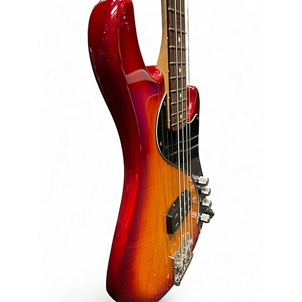 Used 2024 Fender DELUXE DIMENSIONS IV BASS AGED CHERRY BURST Electric Bass Guitar
