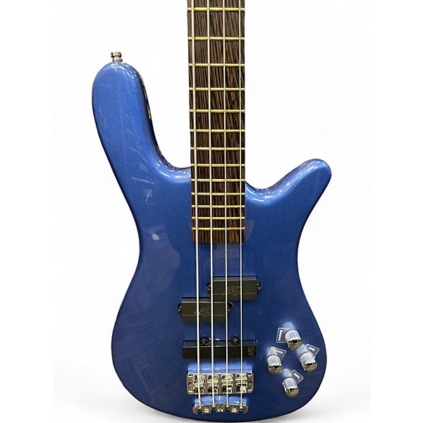 Used Warwick Streamer LX 4 String Blue Electric Bass Guitar