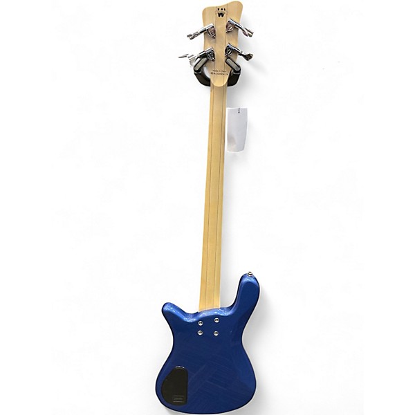 Used Warwick Streamer LX 4 String Blue Electric Bass Guitar