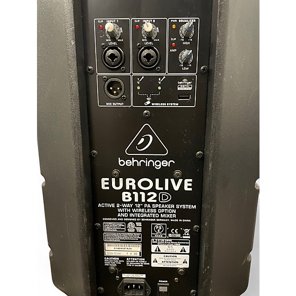 Used Behringer Eurolive B112W Powered Speaker