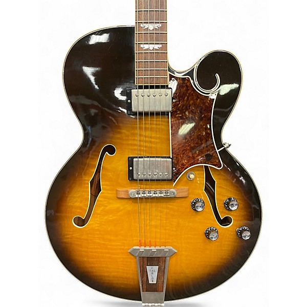 Used 1999 Gibson Tal Farlow Signature 2 Color Sunburst Hollow Body Electric Guitar