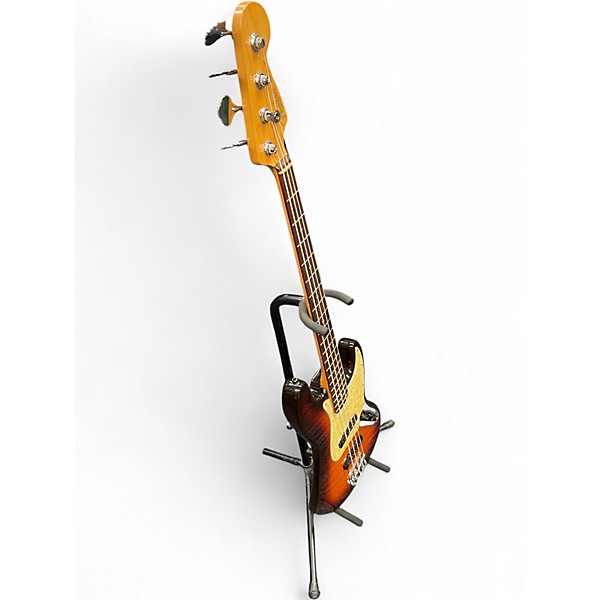Vintage 1997 Fender American Standard Jazz Bass 2 Tone Sunburst Electric Bass Guitar