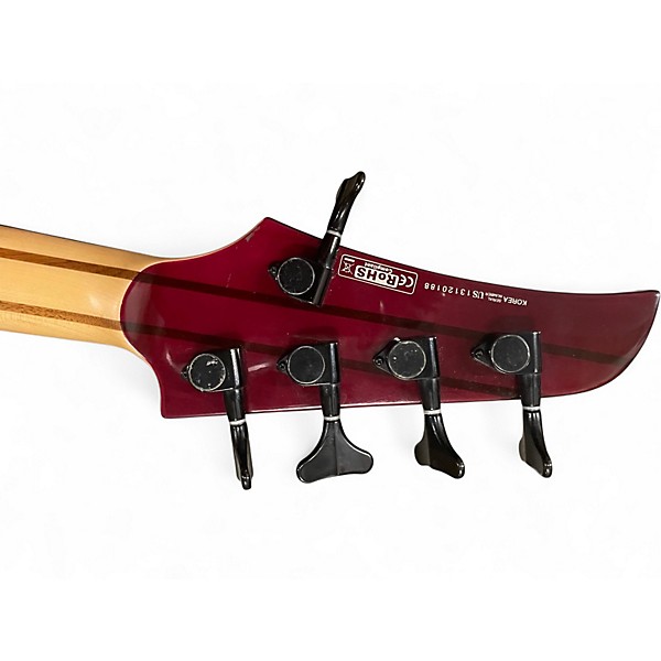 Used Legator NINJA 300 PRO 5 STRING RUBY RED Electric Bass Guitar