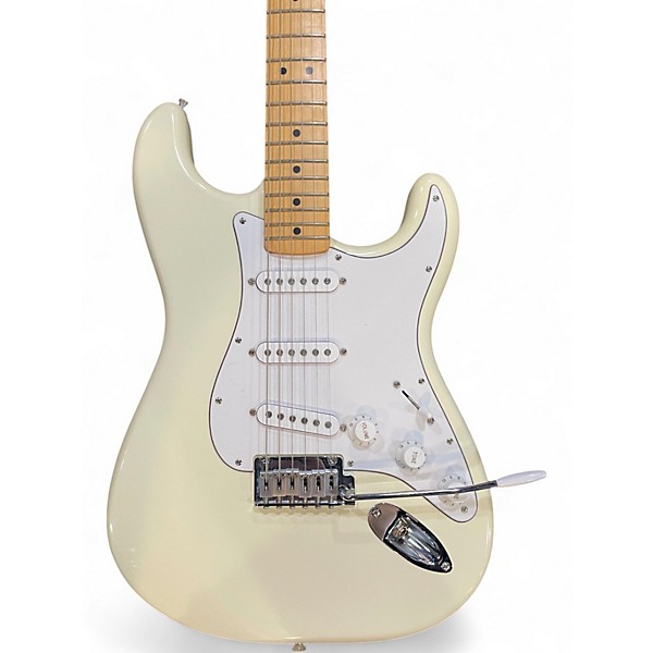 Used Fender American Standard Stratocaster Olympic White Solid Body Electric Guitar