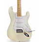Used Fender American Standard Stratocaster Olympic White Solid Body Electric Guitar