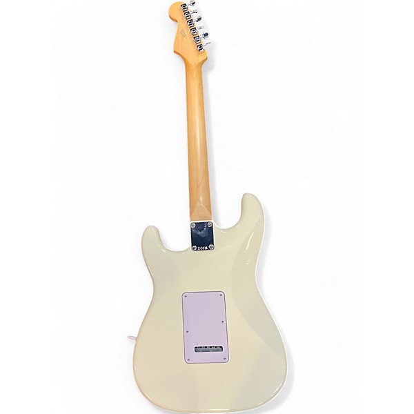 Used Fender American Standard Stratocaster Olympic White Solid Body Electric Guitar