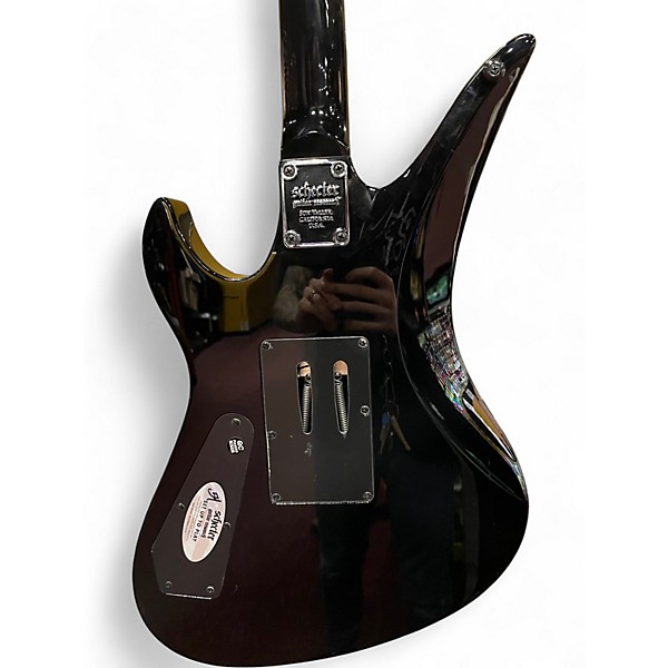 Used 2024 Schecter Guitar Research Synyster Gates Signature Standard Black and White Solid Body Electric Guitar