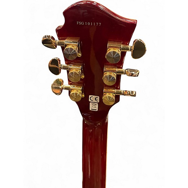 Used Fernandes MONTEREY Cherry Sunburst Solid Body Electric Guitar