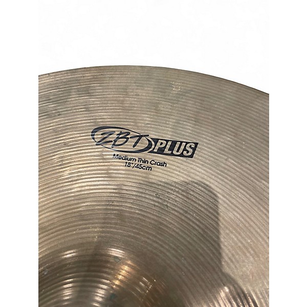 Used Zildjian 18in ZBT PLUS MEDIUM THIN CRASH Cymbal
