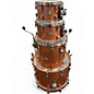 Used Yamaha 4 Piece ABSOLUTE HYBRID MAPLE Pink Champagne Sparkle Drum Kit thumbnail