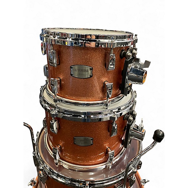 Used Yamaha 4 Piece ABSOLUTE HYBRID MAPLE Pink Champagne Sparkle Drum Kit