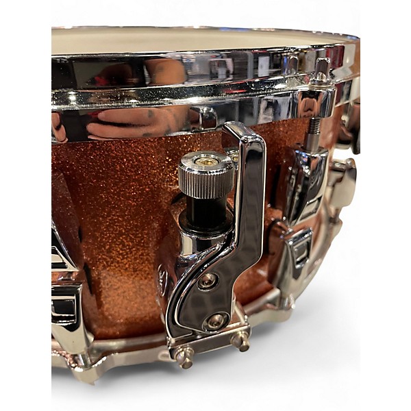 Used Yamaha 14X6 ABSOLUTE HYBRID MAPLE SNARE PINK CHAMPAGNE SPARKLE Drum