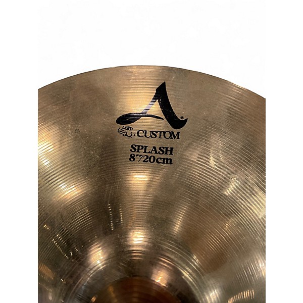 Used Zildjian 8in A Custom Splash Cymbal