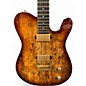 Used Kiesel Solo 6 Spalted Maple Honeyburst Solid Body Electric Guitar