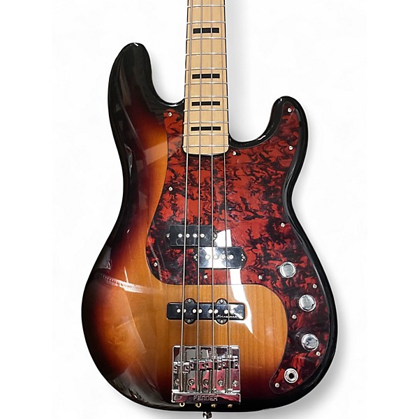 Used Fender Deluxe Precision Bass Special 2 Color Sunburst Electric Bass Guitar