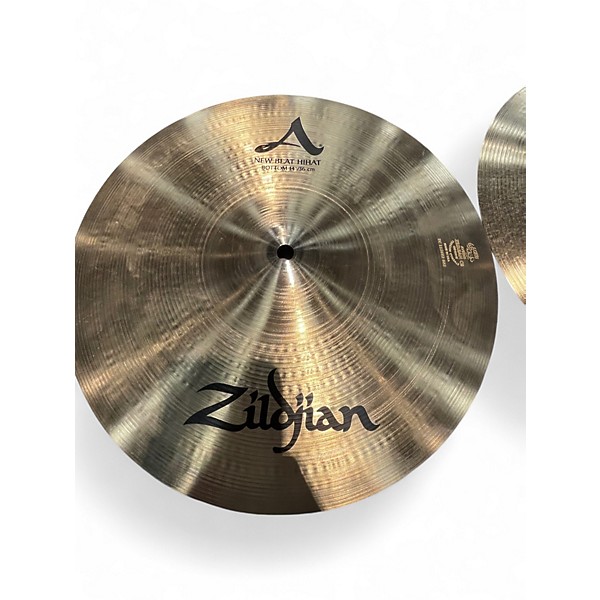 Used Zildjian 14in A NEW BEAT HI HAT PAIR Cymbal