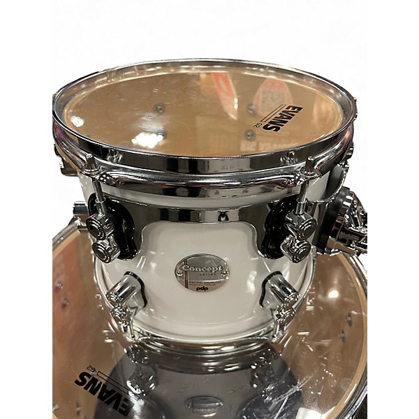 Used PDP by DW 5 Piece Concept Series WHITE Drum Kit