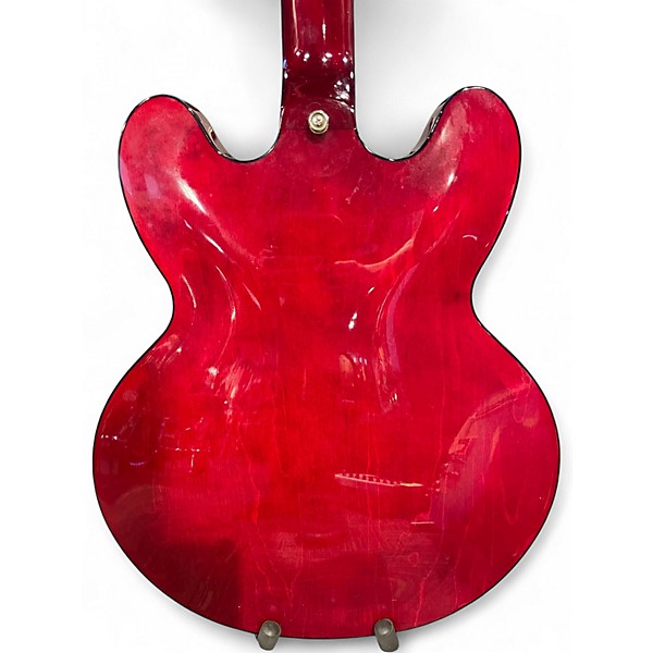 Used Epiphone Dot Studio Red with Black Bevels Hollow Body Electric Guitar