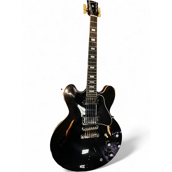 Used Gibson ES335 Black Hollow Body Electric Guitar