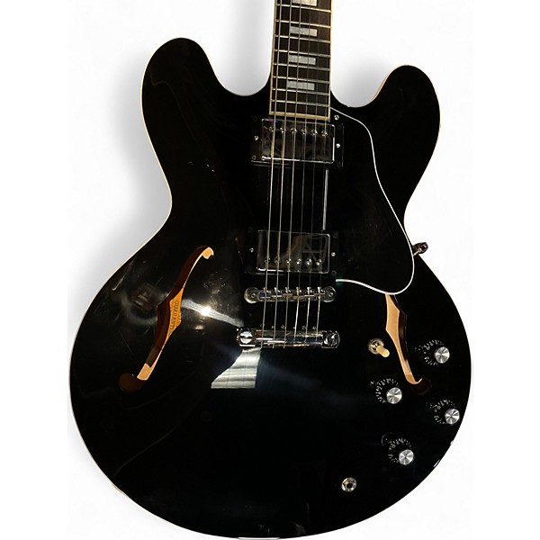 Used Gibson ES335 Black Hollow Body Electric Guitar
