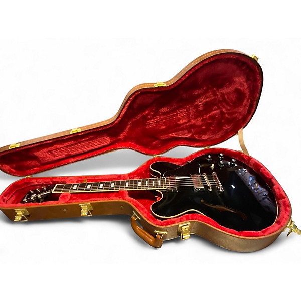 Used Gibson ES335 Black Hollow Body Electric Guitar