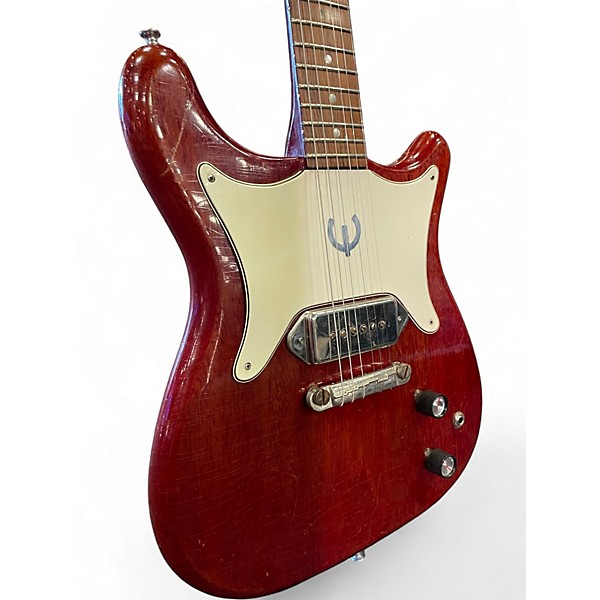 Vintage 1964 Epiphone Coronet Cherry Solid Body Electric Guitar