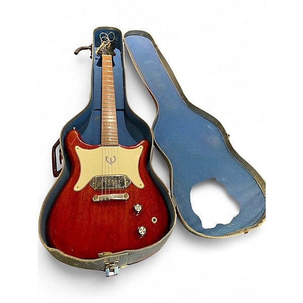 Vintage 1964 Epiphone Coronet Cherry Solid Body Electric Guitar