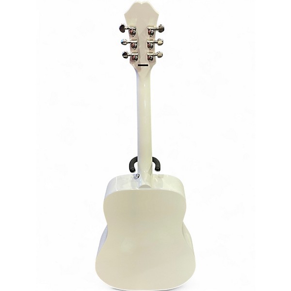 Used Epiphone Dove Pro Alpine White Acoustic Electric Guitar