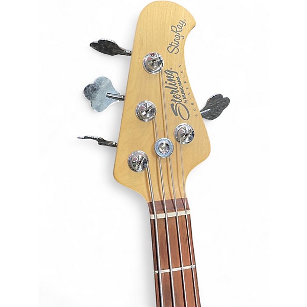 Used Sterling by Music Man Sub 4 Satin Black Electric Bass Guitar