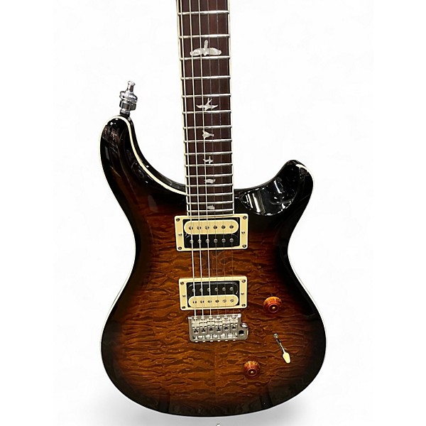 Used PRS SE Custom 24 Trans Brown Solid Body Electric Guitar