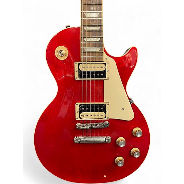 Used Gibson Les Paul Classic Cherry Solid Body Electric Guitar