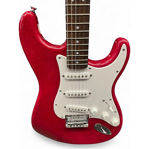 Used Squier Affinity Stratocaster red sparkle Solid Body Electric Guitar