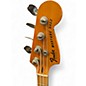 Vintage 1980s Fender Mustang Bass Black and Gold Electric Bass Guitar