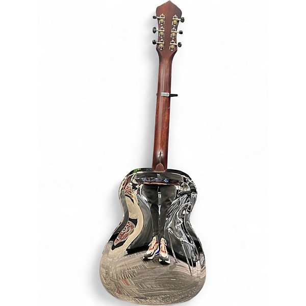 Used Recording King RM-998-R Chrome Silver Resonator Guitar