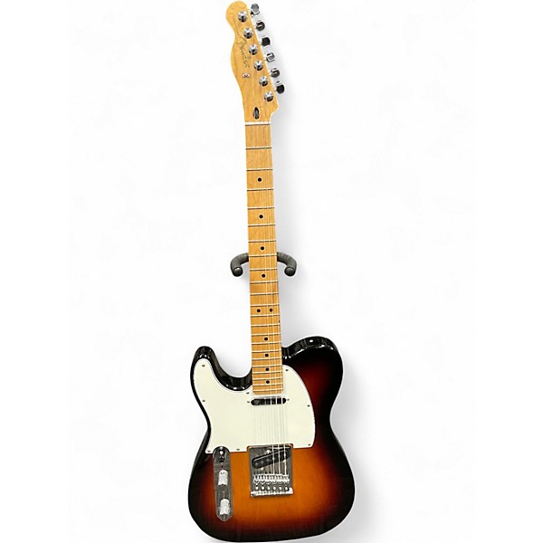 Used Fender Player Telecaster Left Handed 3 Color Sunburst Solid Body Electric Guitar