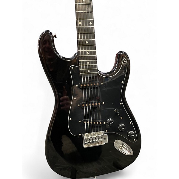 Used 1970s Des Lauriers S Style Black Solid Body Electric Guitar
