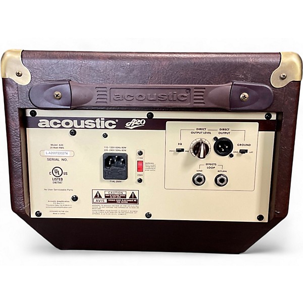 Used Acoustic A20 20W Acoustic Guitar Combo Amp