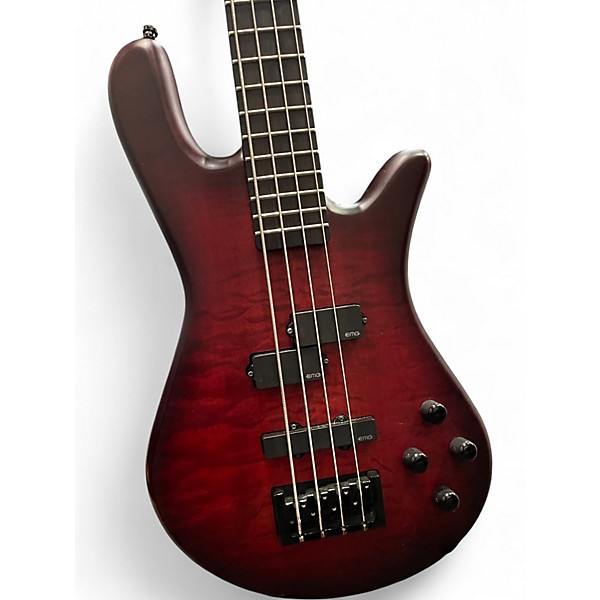Used Spector NS Pulse II 4 Black Cherry Matte Electric Bass Guitar