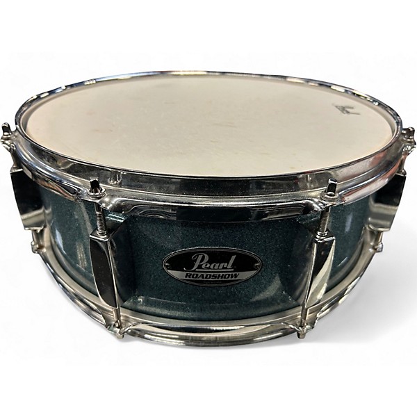 Used Pearl 6.5X14 ROADSHOW BLUE SPARKLE Drum